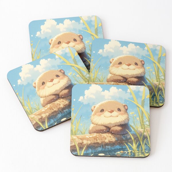 Item preview, Playful Otter in a Sunny Meadow designed and sold by AshiraCreations.