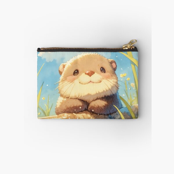 Item preview, Playful Otter in a Sunny Meadow designed and sold by AshiraCreations.