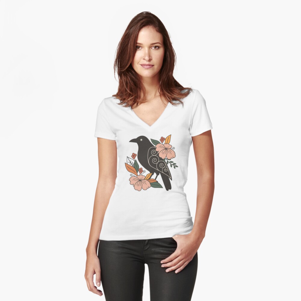 Item preview, Fitted V-Neck T-Shirt designed and sold by JOliverDesigns.