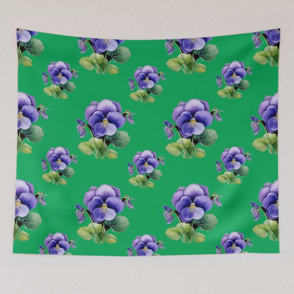 Item preview, Purple Charm: A delicate pattern featuring clusters of violets, symbolizing humility and faithfulness. designed and sold by Grang Art Artistic Designs.