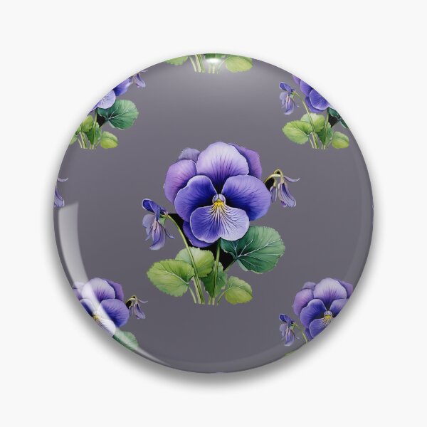 Item preview, February's Dream Child: A delicate pattern featuring clusters of violets, symbolizing humility and faithfulness. designed and sold by Grang Art Artistic Designs.