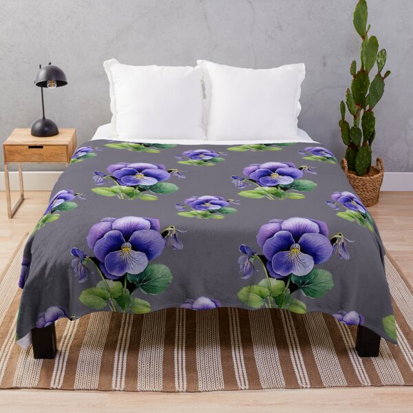 Item preview, February's Dream Child: A delicate pattern featuring clusters of violets, symbolizing humility and faithfulness. designed and sold by Grang Art Artistic Designs.