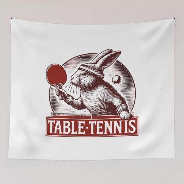 Item preview, Hase Vintage Retro Table Tennis Enthusiast designed and sold by LuminOrb.