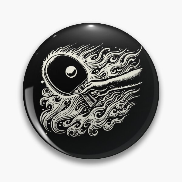 Item preview, Fiery Table Tennis Racket For Dynamic Games designed and sold by LuminOrb.