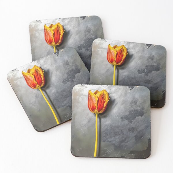 Item preview, Abstract grunge background with tulip designed and sold by Marcu Ioachim.