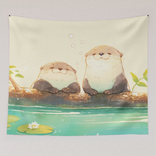 Item preview, Joyful Otter Duo by the Water designed and sold by AshiraCreations.