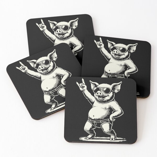 Item preview, Funny Rock Music Pig Heavy Metal Festival designed and sold by LuminOrb.