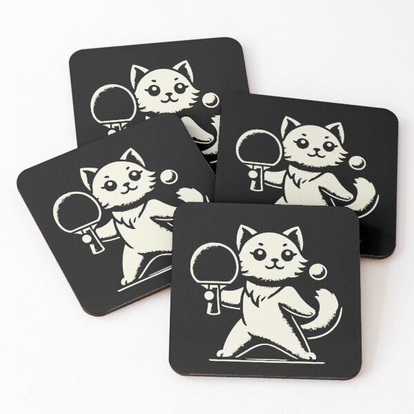 Item preview, Cute Cat Plays Table Tennis Joy designed and sold by LuminOrb.