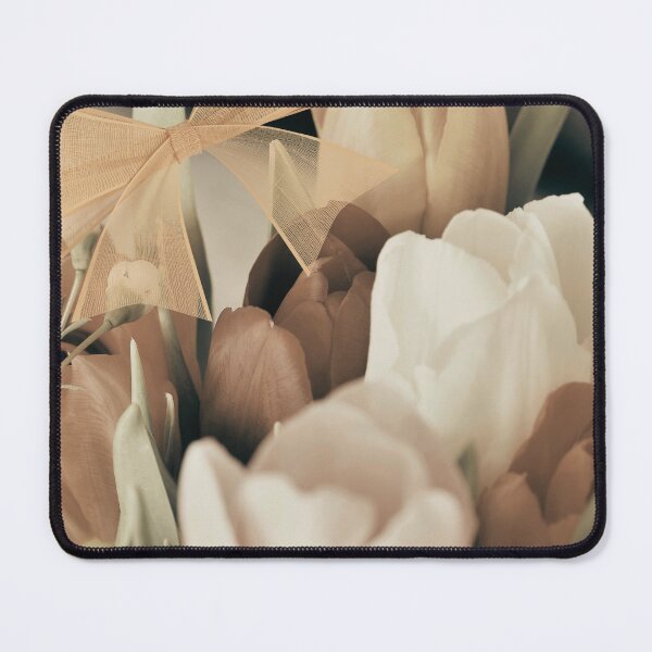 Item preview, Vintage-Inspired Faded Tulips with Transparent Bow designed and sold by CountyKent.
