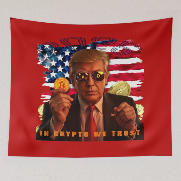 Item preview, Trump in Crypto We Trust - Trump bitcoin designed and sold by ART-HOME-PAWS.