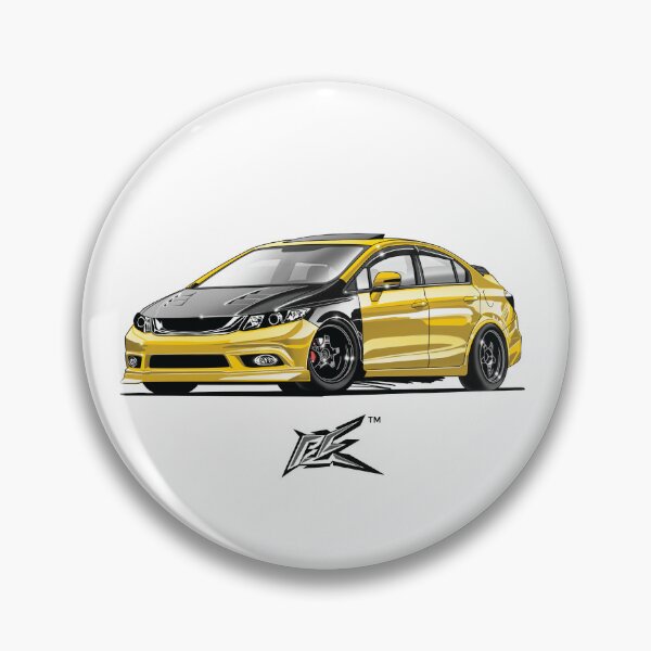 Item preview, civic fb6 carbon yellow  designed and sold by NaquashM.