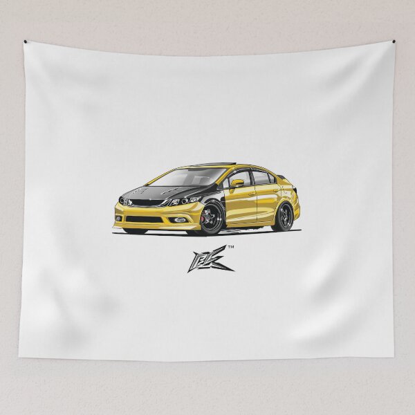 Item preview, civic fb6 carbon yellow  designed and sold by NaquashM.