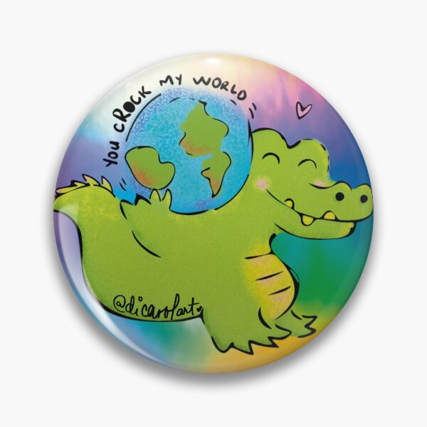 Item preview, You cRock my world! - Crocodile love! designed and sold by DiCarolArt.