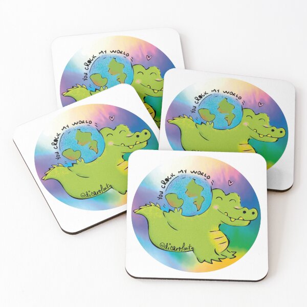 Item preview, You cRock my world! - Crocodile love! designed and sold by DiCarolArt.