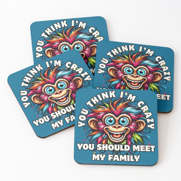 Item preview, Funny Monkey Crazy Colorful Family Graphic Design Frit-Tees designed and sold by Shean Fritts.