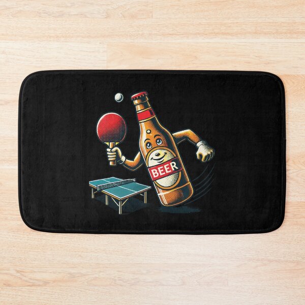 Item preview, Funny Beer Bottle Playing Ping Pong designed and sold by LuminOrb.