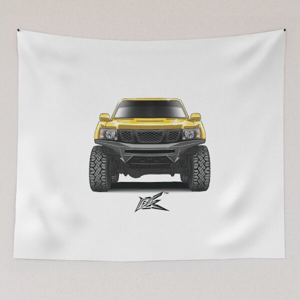 Item preview, nissan patrol y61 lifted widebody yellow  designed and sold by NaquashM.