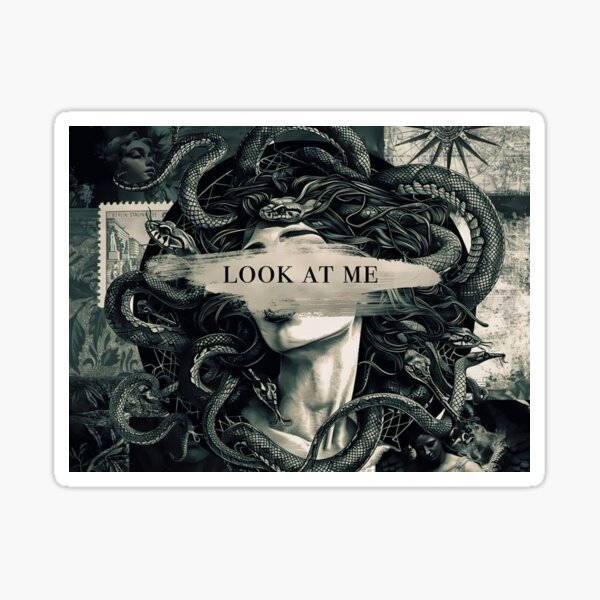 Vista previa del artículo con la obra «La mirada de Medusa: mírame», diseñado y vendido por Priyesh Art Space.