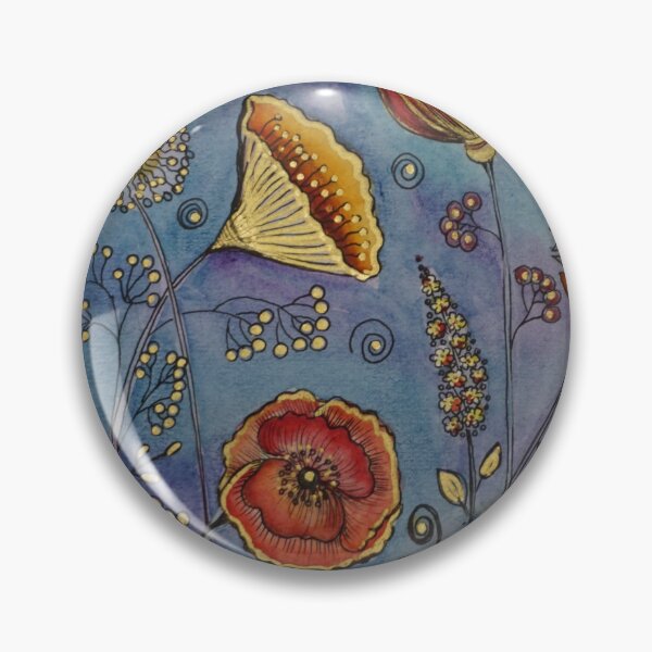 Item preview, Golden Blooms and Wild Poppies – Nature-Inspired Watercolor Art by Oksana Kytaieva designed and sold by NatashaSokolova.