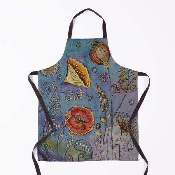 Item preview, Golden Blooms and Wild Poppies – Nature-Inspired Watercolor Art by Oksana Kytaieva designed and sold by NatashaSokolova.
