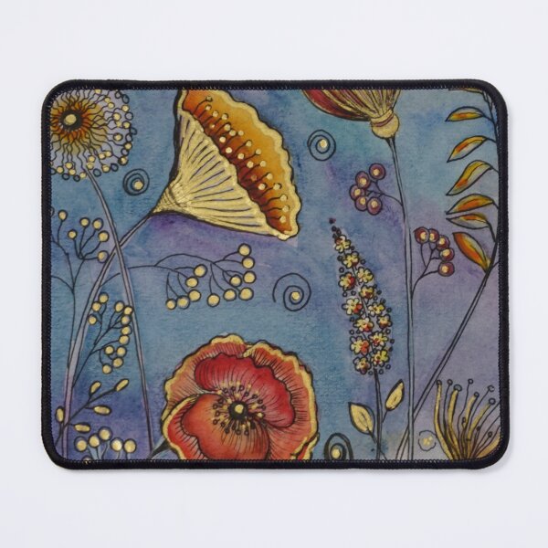 Item preview, Golden Blooms and Wild Poppies – Nature-Inspired Watercolor Art by Oksana Kytaieva designed and sold by NatashaSokolova.