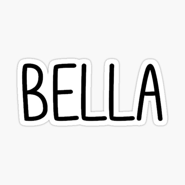 "Bella Sticker" Sticker for Sale by helenabaird Redbubble