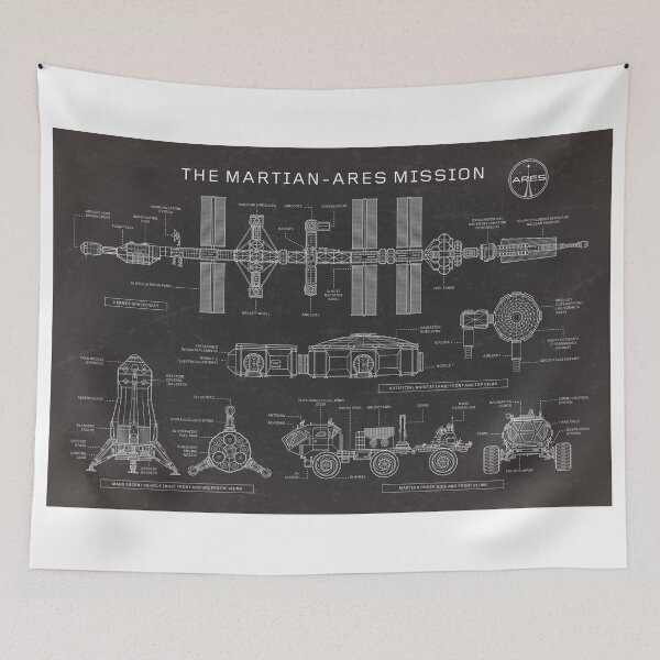 Item preview, The Martian - Ares Mission (Blackboard) designed and sold by BGALAXY.