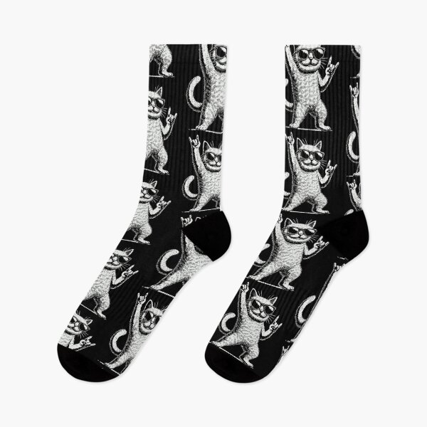 Item preview, Rock Music Funny Cat Heavy Metal Festival designed and sold by LuminOrb.