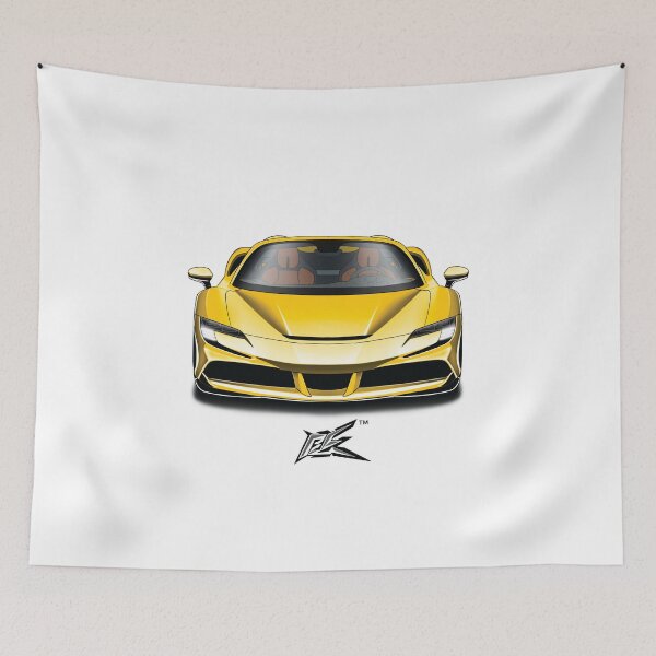 Item preview, SF90 Spider yellow  designed and sold by NaquashM.