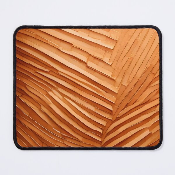 Item preview, Overlapping wooden planks or strips create a textured, layered pattern in warm brown tones designed and sold by homydesign.