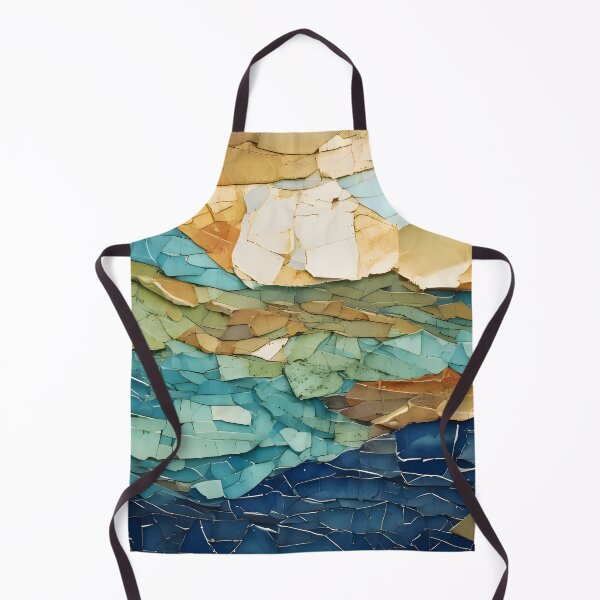Item preview, Cracked paint layers in shades of blue, green, brown, and white create a textured, abstract, and weathered surface designed and sold by homydesign.