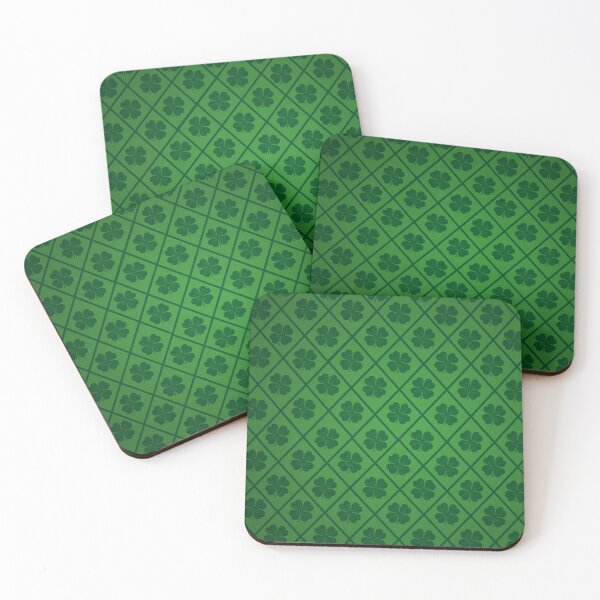 Item preview, Fun St Patricks Lucky Four Leaf Green Clover Pattern designed and sold by amgraphics.