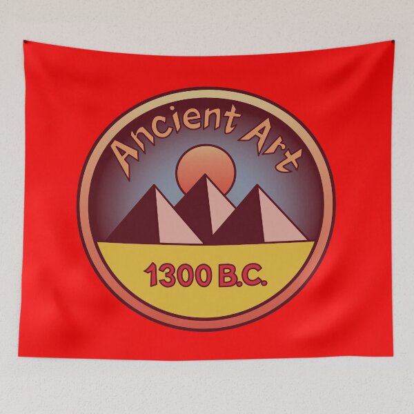 Item preview, Ancient Art 1300 B.C. Pyramids (orange) designed and sold by Virtual Pathfinder.