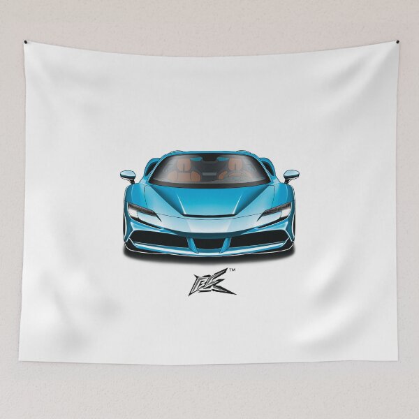 Item preview, SF90 Spider blue  designed and sold by NaquashM.