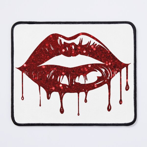 Item preview, Dripping Glitter Lips designed and sold by QuirkyChicArts.