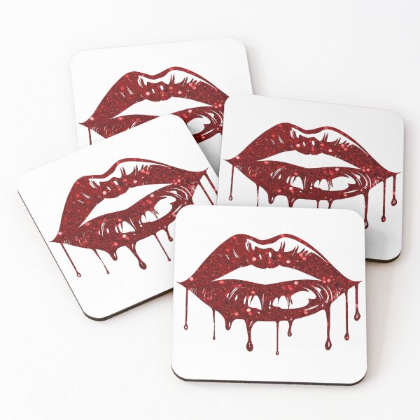 Item preview, Dripping Glitter Lips designed and sold by QuirkyChicArts.