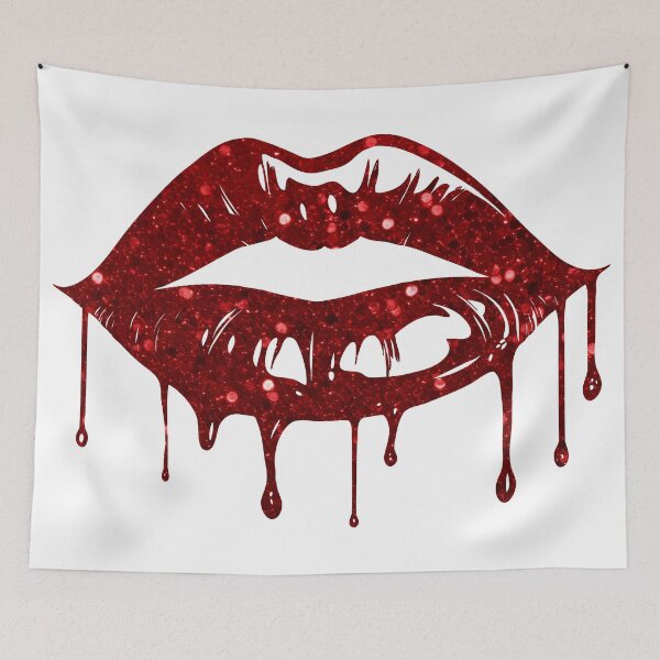 Item preview, Dripping Glitter Lips designed and sold by QuirkyChicArts.