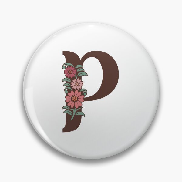 Item preview,   Floral P Monogram designed and sold by DonnaRaquel.