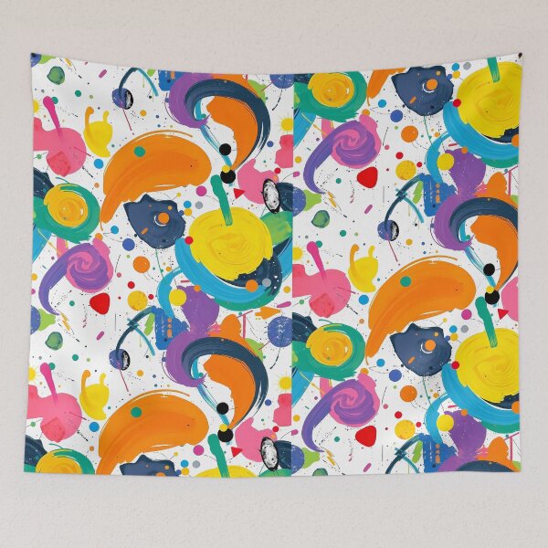 Item preview, Colorful Abstract Artworks Art Splash Modern Design designed and sold by ART ATTACK ZONE.