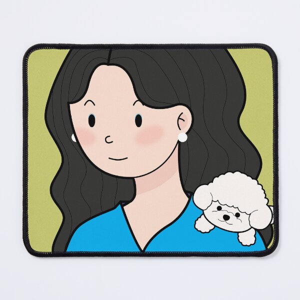 Item preview, White poodle puppy designed and sold by littlechocoprints.