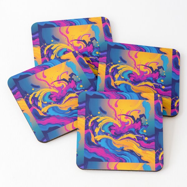 Item preview, Lines Colorful Abstract Artworks Art Splash Modern Design designed and sold by ART ATTACK ZONE.