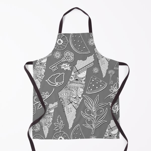 Item preview, Palestine Map Decorative Elements Pattern designed and sold by BluedarkArt.