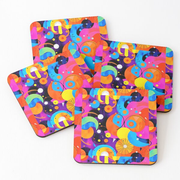 Item preview, Circles Colorful Abstract Artworks Art Splash Modern Design designed and sold by ART ATTACK ZONE.