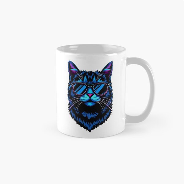 Item preview, Retro Vaporwave Cat, chill cat funny gift for cats lovers designed and sold by Graphicista.