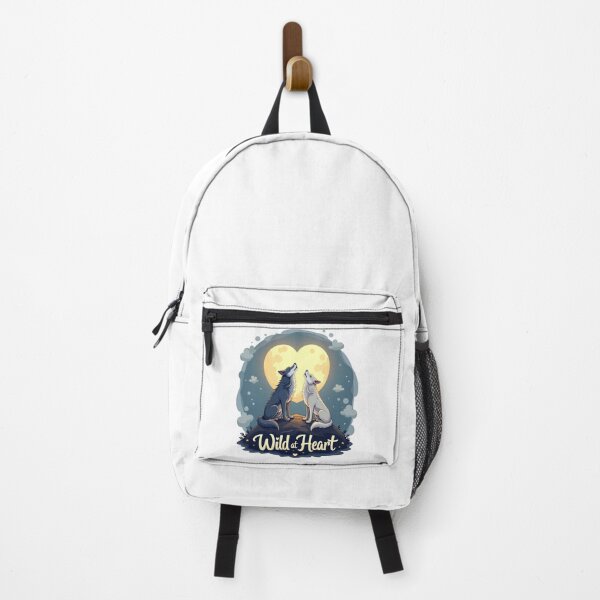Item preview, Romantic Wolves Howling at the Full Moon - Wild at Heart designed and sold by Bulwshop.
