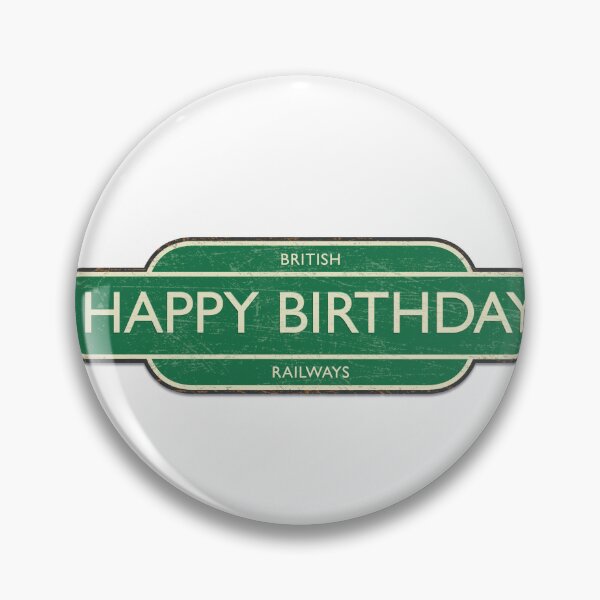 Item preview, Happy Birthday Vintage Railway Sign designed and sold by shufti.