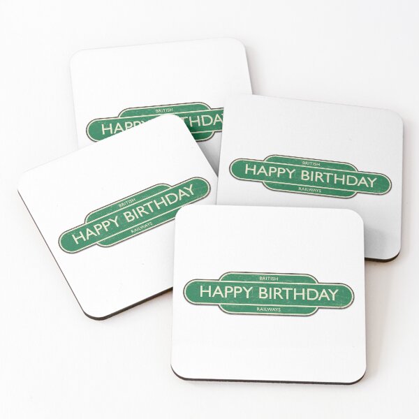 Item preview, Happy Birthday Vintage Railway Sign designed and sold by shufti.