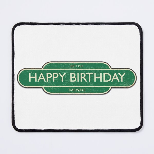 Item preview, Happy Birthday Vintage Railway Sign designed and sold by shufti.