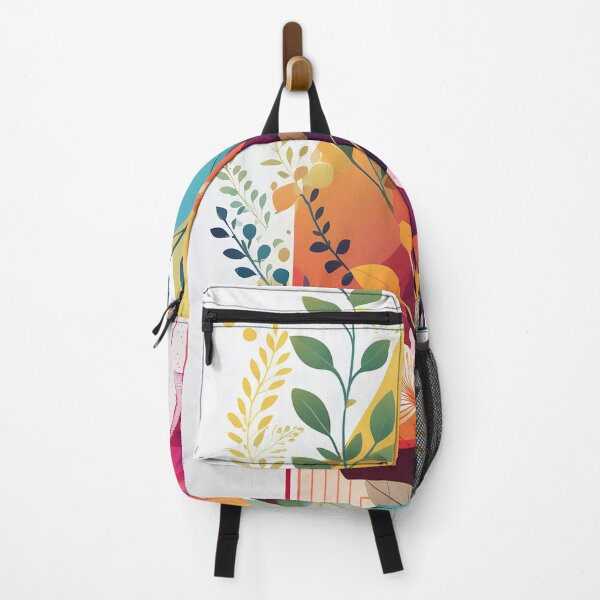Item preview, Abstract floral design with vibrant colors and geometric shapes designed and sold by homydesign.