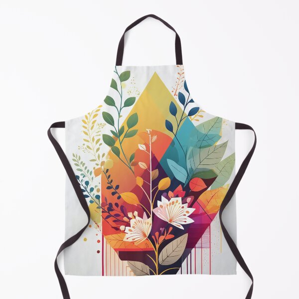 Item preview, Abstract floral design with vibrant colors and geometric shapes designed and sold by homydesign.